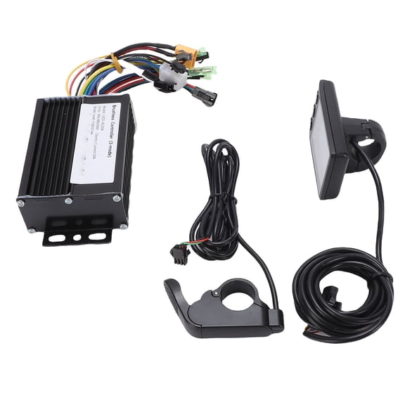 Riousery S866 LCD Display Electric Bike Controller Kit 350W-500W Auto Detection DC Brushless Motor Controller 20A Thumb Throttle E-Bike Conversion Set (24.00x17.00x5.00 inches / 60.96x43.18x12.70 cm)