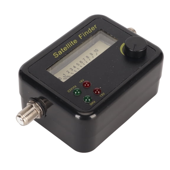 Riousery SAT Finder Portable Tuned C Ku Band DB Level Control Digital Satellite Finder with LNB to REC Connector, 5.12 inches / 13 cm
