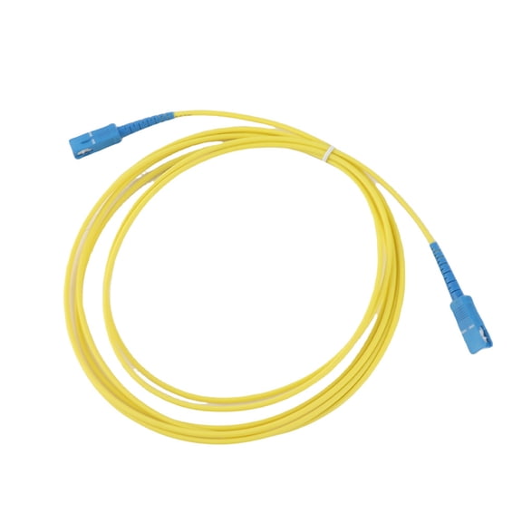 Riousery SC-SC Optical Fiber Jumper Connector Single Mode 9.84 ft / 3 m High-Speed Reliable Data Transmission Cable Environmentally Friendly PVC Material Yellow Ceramic Ferrule Plug[cite: 1]