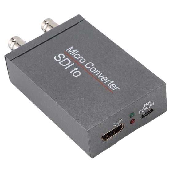 Riousery SDI to HD Multimedia Interface Converter with SDI Loop Out Video Audio Adapter for Projector 1080P