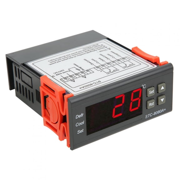 Riousery STC-8080A+ Digital Thermostat Refrigerating Defrosting Alarming Temperature Controller -50 to 99C / -58 to 210F Versatile Sensor for Freezers and Industrial Use