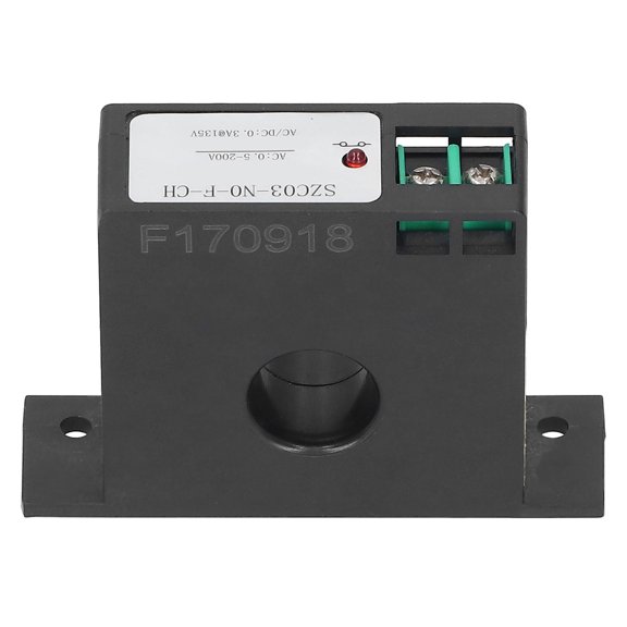 Riousery SZC03-NO-F-CH AC Current Sensing Switch 0.5-200A, Self-Powered Mutual Inductance Sensor Switch, Normally On Electrical Control Component for Automation Monitoring