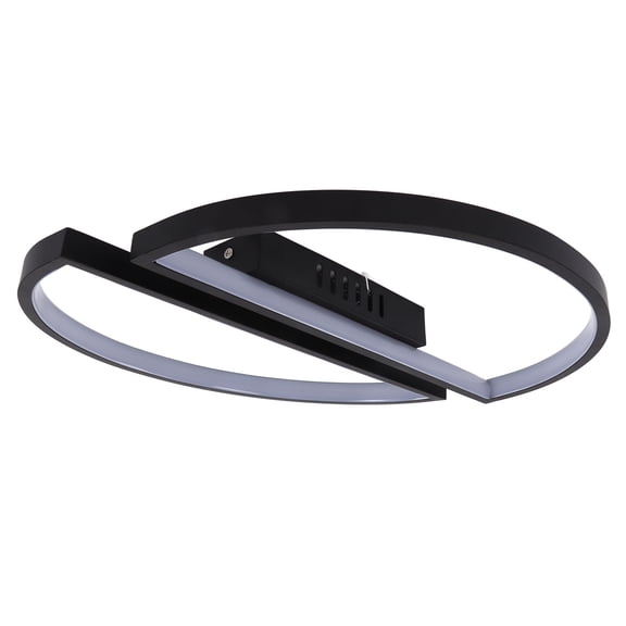 Riousery Semicircle Ceiling Light Modern LED Warm Light Fixture for Bedroom Kitchen 16.34 inches / 41.5 cm