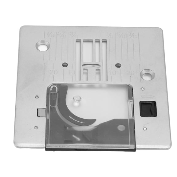 Riousery Sewing Machine Needle Plate Replacement Part with Cover Q235 Steel Home Crafting Accessory