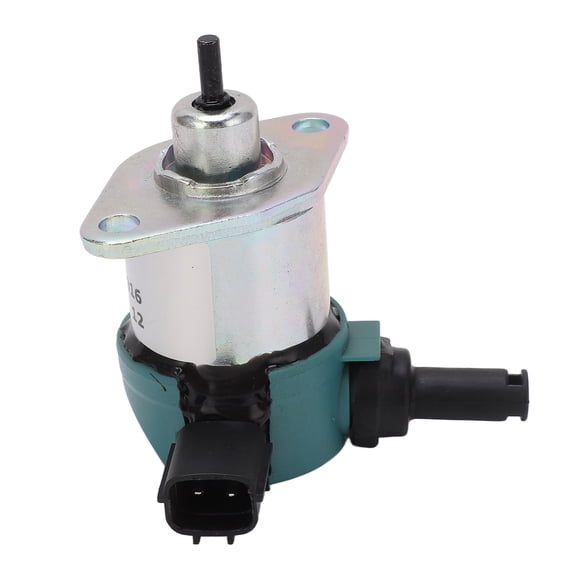 Riousery Shutdown Solenoid Valve 12V DC Professional Engine Stop Valve Replacement Part 17208 60016 for Kubota D1005 D1105 V1505 Excavator Motor Shutoff Accessories [cite: 10, 11]