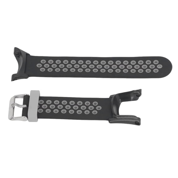 Riousery Silicone Quick Release Watch Band Replacement Wristband for SUUNTO AMBIT 1, 2, 2S, 2R, 3 Sport, 3 Run with Installation Screwdrivers, Waterproof Sport Strap (9.4 inches / 24 cm), Black Gray
