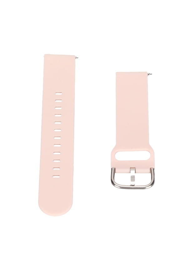 Silicone Smartwatch Band 20mm Replacement Watch Wrist Strap Single Color Accessory for Amazfit GTS 3 GTS 2 Bip S Bip U Pink (0.8 inches / 20.32 cm) - Comfortable, Durable, and Stylish Design