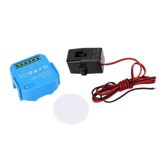 Riousery Single Phase Power Clamp Energy Consumption WiFi Smart Real Time Electricity Meter 100-240VAC Wattmeter