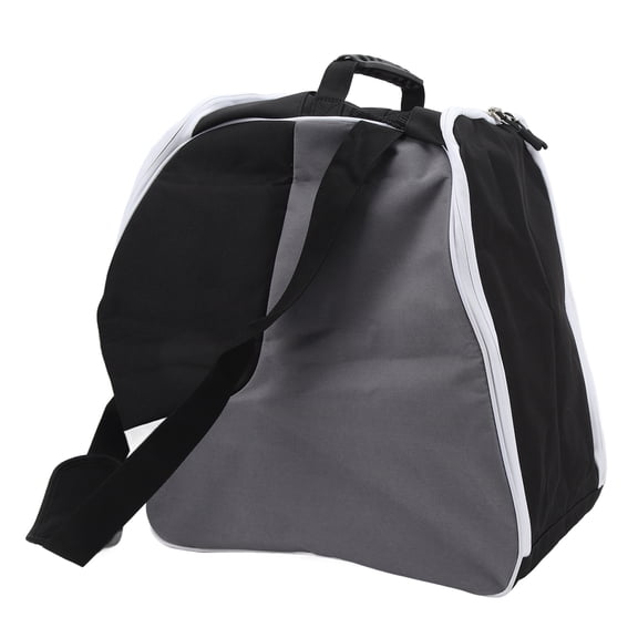 Riousery Ski Boot Bag Black Waterproof Large Capacity Snowboard Boot Storage Bag for Ski Helmets Goggles Gloves and Outdoor Winter Sports Gear Equipment Accessories Organizer Travel Backpack