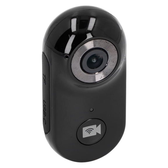 Riousery Small Action Camera 1080P 4K Rechargeable Wearable Pet Sports Camera with Wi-Fi Connectivity, Perfect for Outdoor Cycling, Travel and Vlogging, Compact Design in Black (1.18 inches / 3 cm)