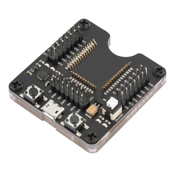Riousery Small Batch Test Burn Fixture for ESP-WROOM-32 Minimum System Development Board, Microcontroller Programming Tool, 1.97x1.77 inches / 5x4.5 cm
