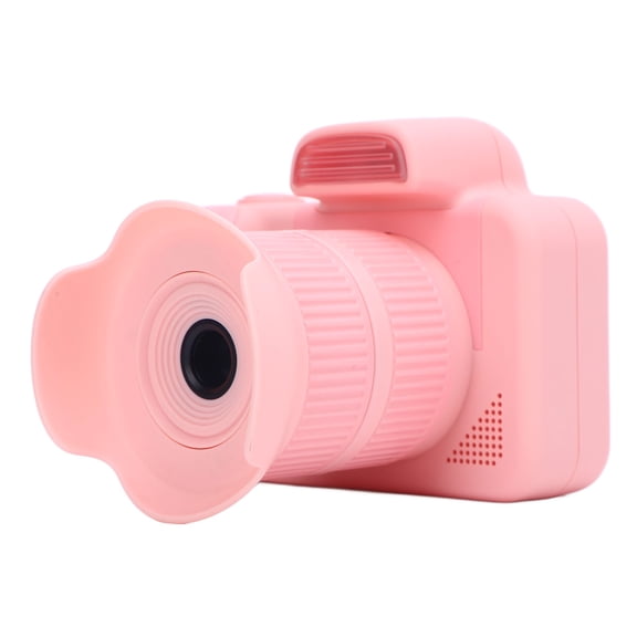 Riousery Small Digital Camera 1080P FHD 96MP Dual Lens Point & Shoot Portable Camera with Flash for Kids, 32GB Memory Card, Pink (5.1 inches / 13 cm)