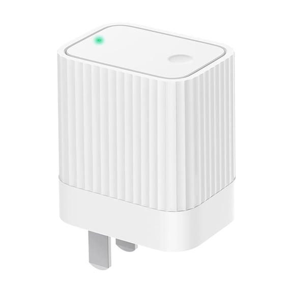 Riousery Smart Bluetooth Mesh Hub Multi-Mode Gateway Home Control Center with Temperature Moisture Sensor Support 110-240V US Plug