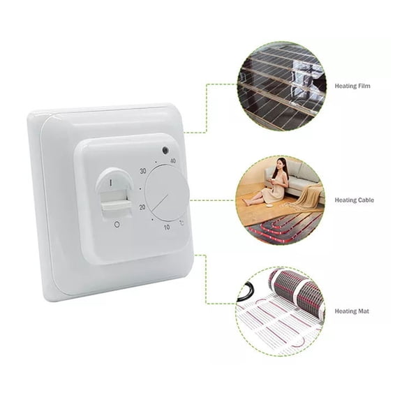 Riousery Smart Floor Heating Thermostat Limit Sensor 16A Electronic Controller White