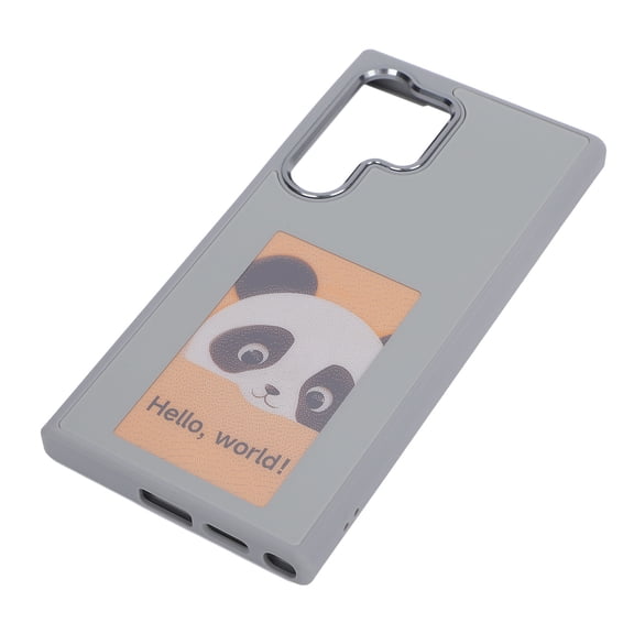 Riousery Smart NFC Ink Screen Phone Case for Samsung Galaxy S24 Ultra, DIY Picture Projection Back Cover, Gray (7.09 inches / 18 cm)