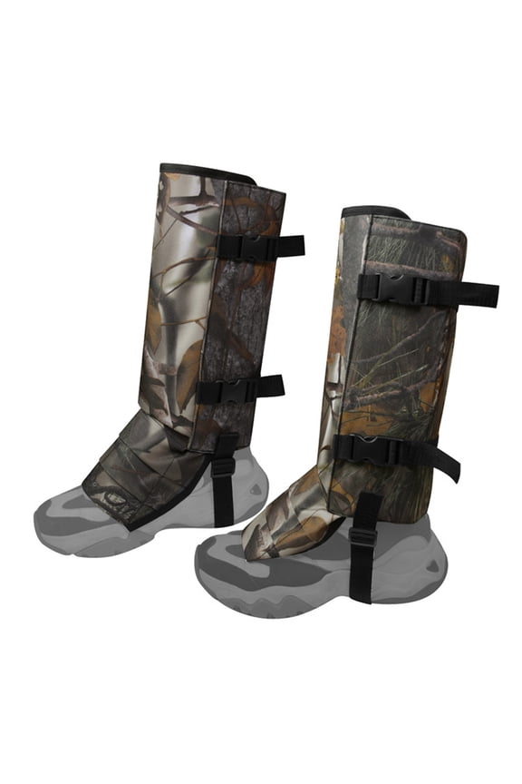 Snake Gaiters for Hiking Lightweight Breathable Snake Proof Leg Sleeves Adjustable Bite Proof Boots for Men Women, Camouflage