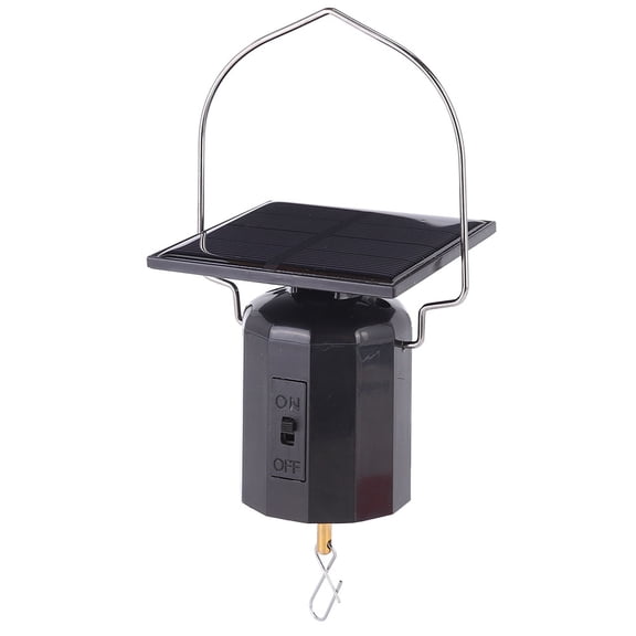 Riousery Solar Powered Eco Friendly Wind Spinner Motor Hanging Rotating Motor Ornament for Garden Patio Decor, 6.38 inches / 16.2 cm Length, ABS Material