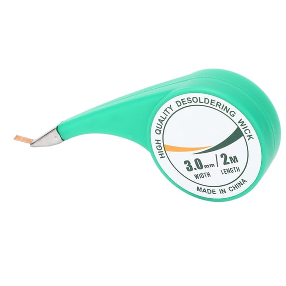 Riousery Solder Wick Braid with Flux Brass Desoldering Wicks Wire Removal Tool for PCB Cleaning and Repair 2M Length (78.74 inches / 200 cm) 3.0mm Width