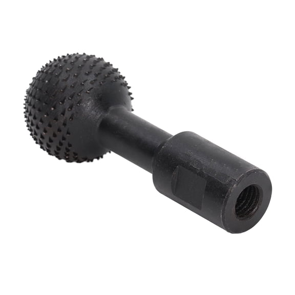 Riousery Sphere Rotary Burr M12 Carbon Steel Ball Rotary Grinding Head Angle Grinder Wood Carving Chamfering Hollowing Grooving Tool 1.57 inches / 40 mm Medium Grit Woodworking Construction Tool
