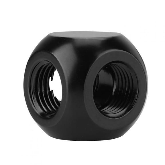 Riousery Spherical G1/4 Inner Thread Brass 3 Way PC Water Cooling Tube Connector Fitting Adapter