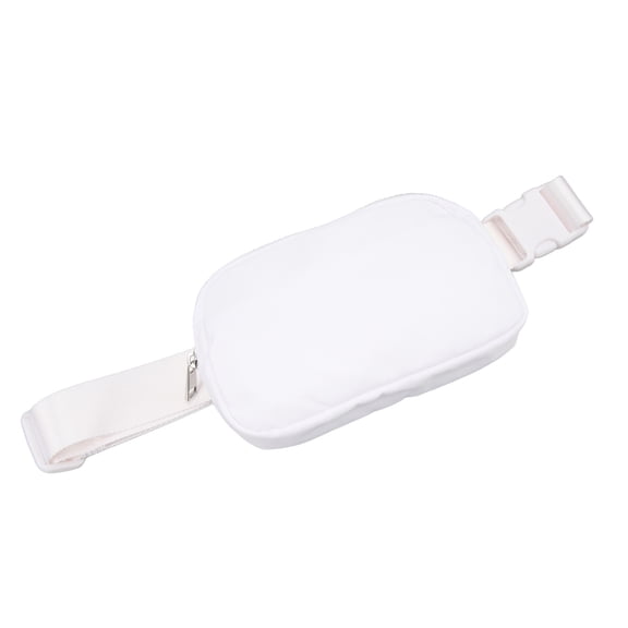 Riousery Sports Waist Belt Pouch Large Capacity Adjusting Waist Bag For Travelling And Fitness 60-120CM (23.6-47.2 Inches) White Crossbody Fanny Pack For Men Women