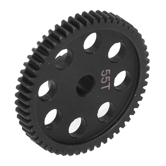 Riousery Spur Gear Metal 55T Mod.5 RC Car Replacement Part for Losi Mini B Mini T 2158 and No Prep Drag Car, 1 Piece