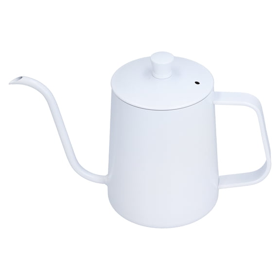 Riousery Stainless Steel 600ml / 20.29oz Mini Portable Gooseneck Pour Over Coffee Kettle White