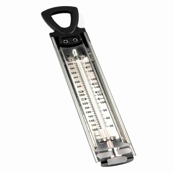 Riousery Stainless Steel Candy Food Cooking Kitchen Analog Paddle Thermometer for Candy Maple Syrup Sugar Brewing, 11.8 inches / 30.0 cm Heavy Duty Thermometer