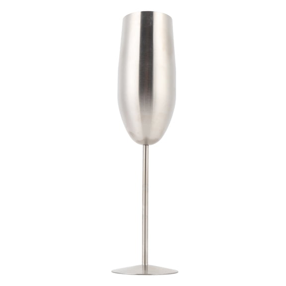 Riousery Stainless Steel Champagne Flutes 8.79 oz / 260ml Shatterproof Metal Wine Goblet Cold Insulation Wedding Gift