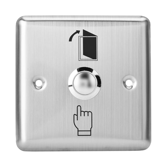 Riousery Stainless Steel Door Switch Door Exit Access Push Button Release Button for Access Control Lock 4.1 inches / 10.3 cm