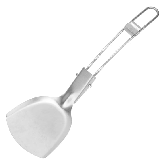 Riousery Stainless Steel Foldable Spatula Camping Mess Kit Portable Cooking Tool Non Slip Handle Kitchen Utensil 4.92 inches / 12.5 cm