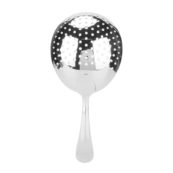 Riousery Stainless Steel Julep Cocktail Strainer Slotted Spoon Multifunctional Skimmer Spoon for Home Bar Professional Mixology Ice Strainer Mirror Light Finish 6.10 Inches / 155 mm