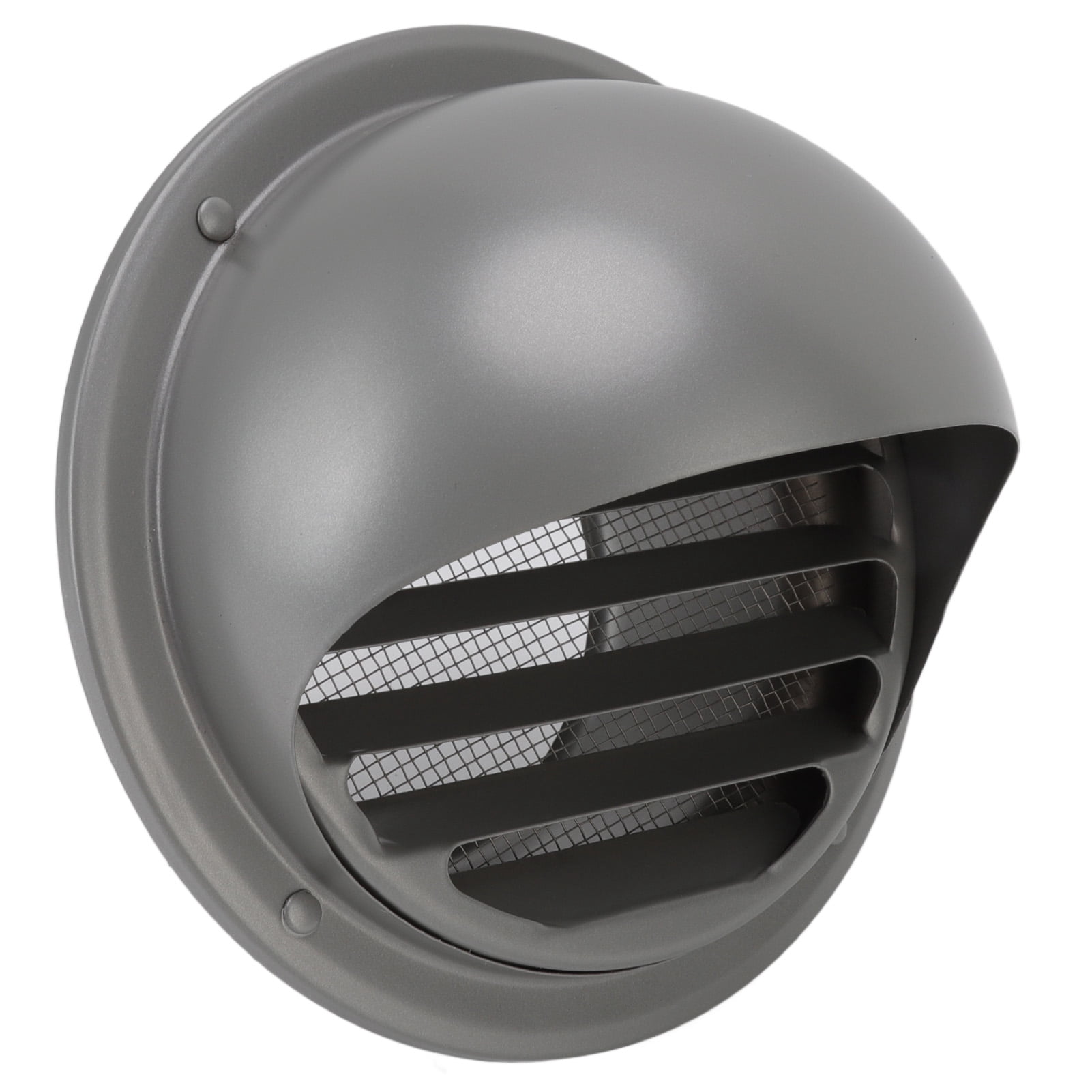Riousery Stainless Steel Round Air Vent Louvered Cover 5.9 inches / 15 cm Waterproof Windproof External Wall Vent Outlet for Home Ventilation System
