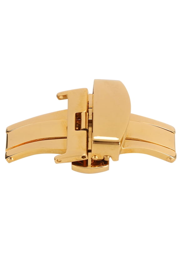 Stainless Steel Watch Clasp Buckle Watchband Clasp Replacement Accessory Gold 20mm / 0.79 inches