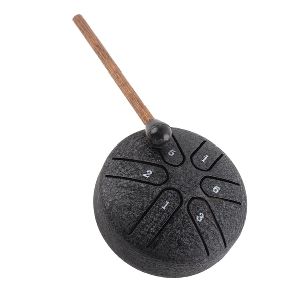 Riousery Steel Tongue Drum Portable Mini 3 Inch 6 Notes Hand Pan Drums Handpan Percussion Instrument for Beginners Adults Kids Meditation Yoga Concert
