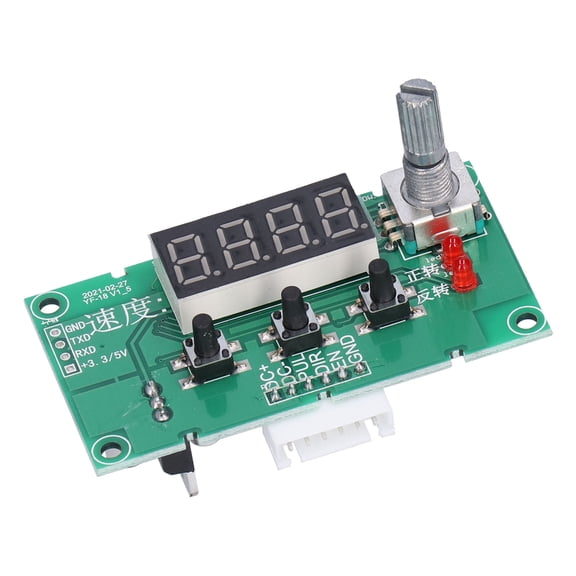 Riousery Stepper Motor Driver Board Stable Speed Controller Module with Digital Display DC 8-24V High Precision Motor Governor Panel Control Switch (10 inches / 25.4 cm)