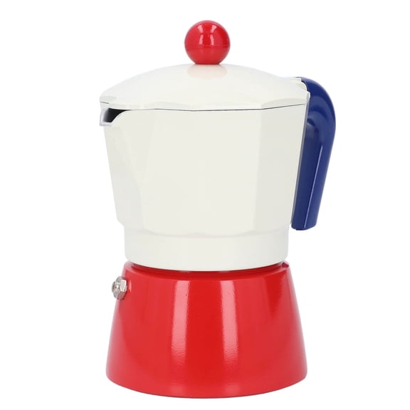 Riousery Stovetop Coffee Pot 3 Cup 150ML / 5.07 fl oz Aluminum Espresso Maker for Home Kitchen Outdoor Camping Trip, Durable Lightweight Classic Coffee Brewing Pot (3.1x6.0 in / 7.9x15.3 cm)