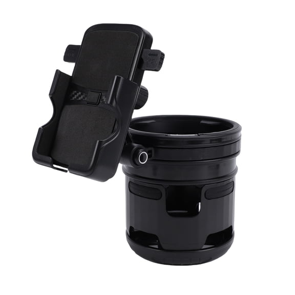 Riousery Stroller Cup Holder with Phone Holder 360 Degree Rotation Foldable Water Bottle Holder for Bike