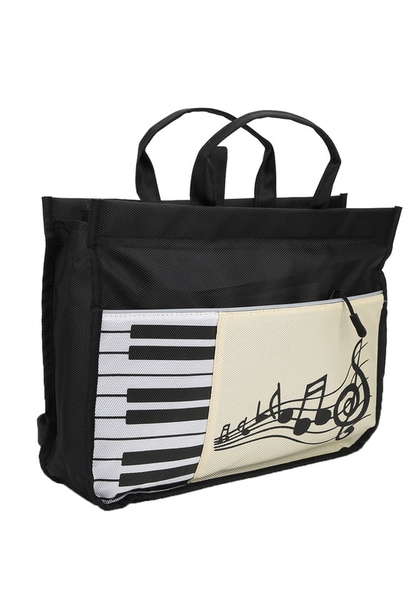 Student Backpack Japanese Style Handbag Oxford Waterproof Wear Resistant Double Interlayer Black (14.37 inches / 36.5 cm)
