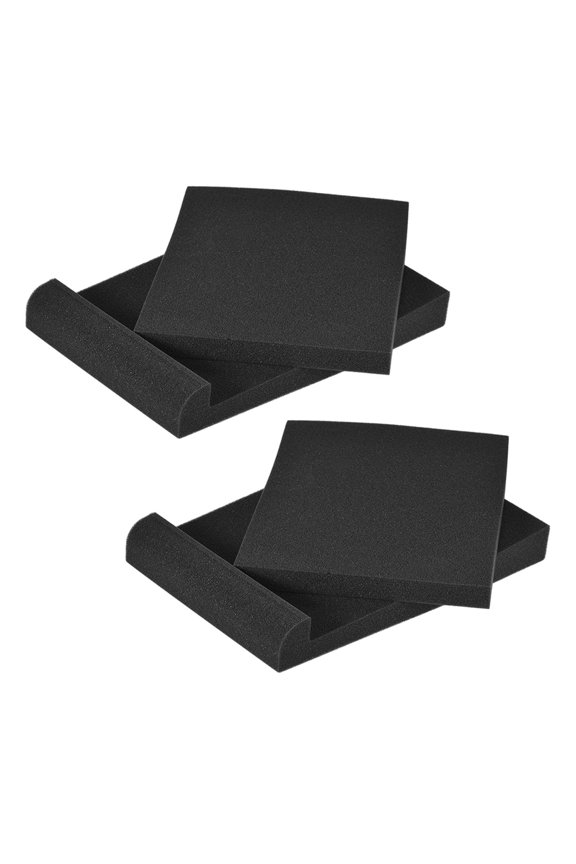 Studio Monitor Speaker Isolation Foam Pads, High-Density Acoustic Sound Dampening Sponge Wedges for Audio Monitors and Speakers, 11 x 7.4 Inches / 28 x 19 cm, 2 Sets