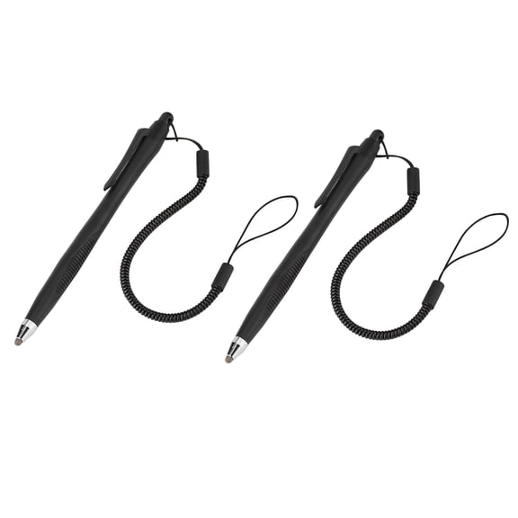 Riousery Stylus Pen Touch Screen Writing Drawing Pen for Phone Tablet PC, Black, 2 Pack - High Sensitivity Capacitive Pen for Capacitive Touchscreen Devices (5.0 inches / 126 mm)