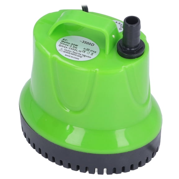 Riousery Submersible Water Pump 925 GPH 60W for Fountain, Pool Draining, Aquarium, Fish Tank, Pond, Waterfall, US Plug 110V, 11.5ft / 3.5m Max Lift, 3500L/H Flow, Adjustable Output