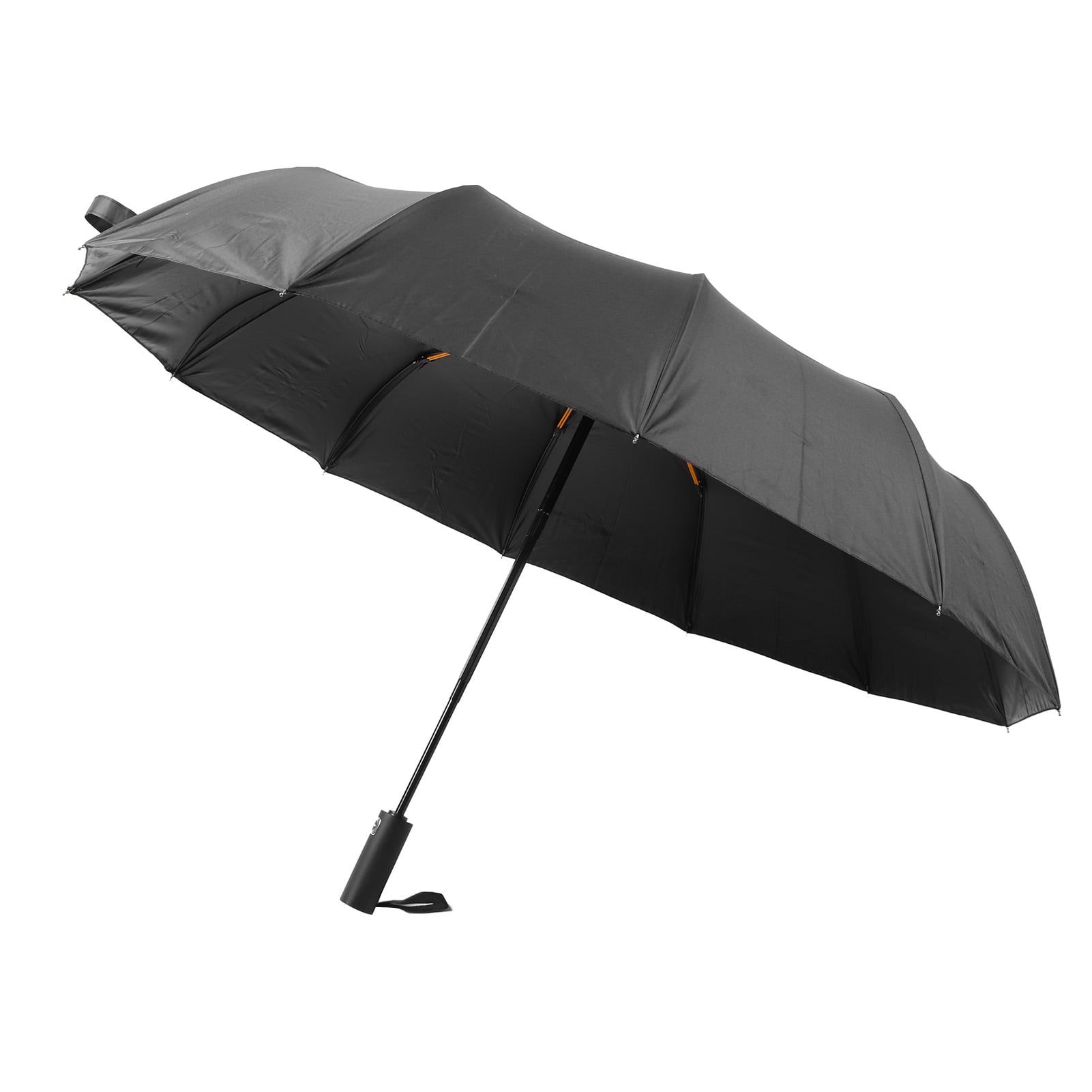 Riousery Sun Rain Umbrella 24-Rib Windproof UV Protection Foldable Automatic Travel Umbrella Compact Portable Daily Use Sunshade Black 13 Inches / 33 cm