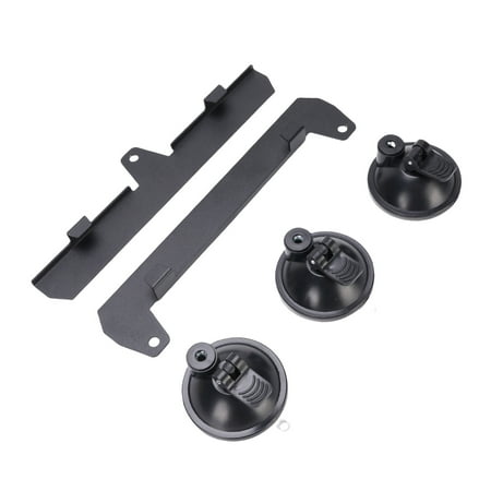 Riousery Sunroof Suction Cup Mount Metal Car Satellite Receiver Holder Kit for Rear and Front Windscreen, Heavy Duty Aluminum Alloy Bracket Support for Roof Racks SUVs RVs, 11.4 inches / 29 cm