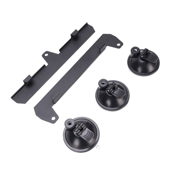 Riousery Sunroof Suction Cup Mount Metal Car Satellite Receiver Holder Kit for Rear and Front Windscreen, Heavy Duty Aluminum Alloy Bracket Support for Roof Racks SUVs RVs, 11.4 inches / 29 cm