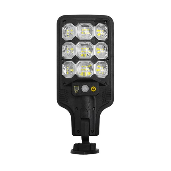 Riousery Super Bright Solar Street Light PIR Motion Sensor Outdoor Courtyard Light IP65 Waterproof Auto On/Off Security Light with Remote Control, 9.06 inches / 23.0 cm