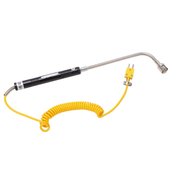 Riousery Surface Thermocouple Probe Right Angle K Type Handheld Temperature Measuring Sensor NR 81533B ‑50 to 500℃ Industrial Testing Gear for Accurate Measurement (12.60 inches / 32 cm)