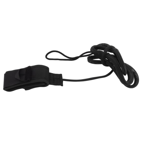 Riousery Surfboard Foot Rope Adjustable Ankle Cuffs Paddle Board Safety Lifeline Outdoor Accessories Black - 63 inches / 160 cm Length, Lightweight PVC Material for Surfing Enthusiasts
