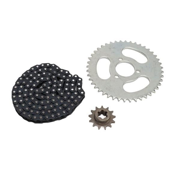 Riousery T8F 13T Front Sprocket T8F Drive Chain 116 Links T8F 44T 3 Hole Rear Chain Sprocket Kit Premium Steel Set for ATV Mini Bike Motorcycles Dirt Bikes Heavy Duty Replacement Parts 5.9 in / 15 cm