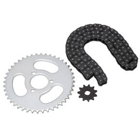 Riousery T8F Front and Rear Sprocket Chain Replacement High Power T8F Gear Chain Set for Modified Karts ATVs and Mini Motorcycles (5.51 inches / 14 cm)